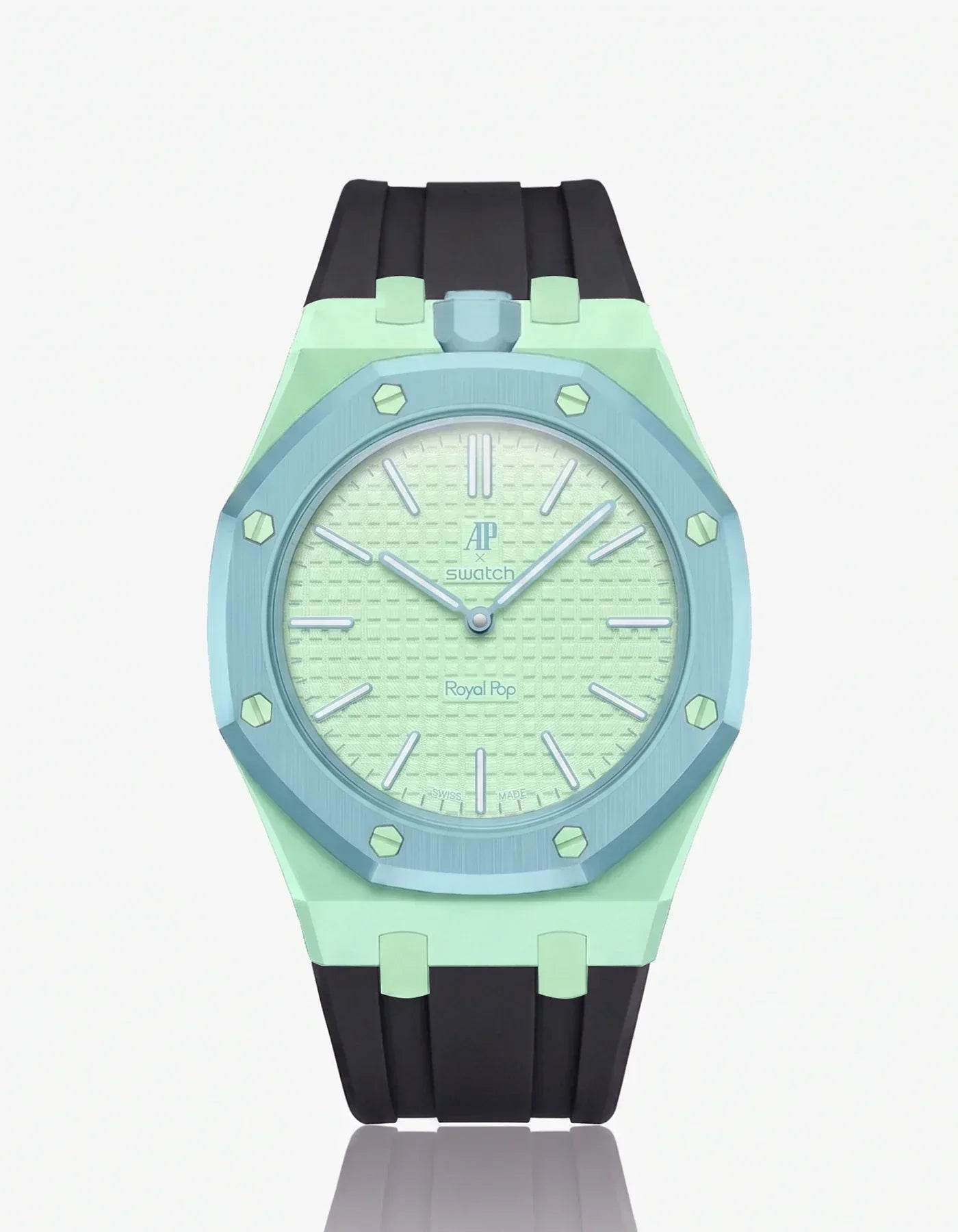 Silicone Strap & Case Royal Pop Blaue Acht(Customize Colors)