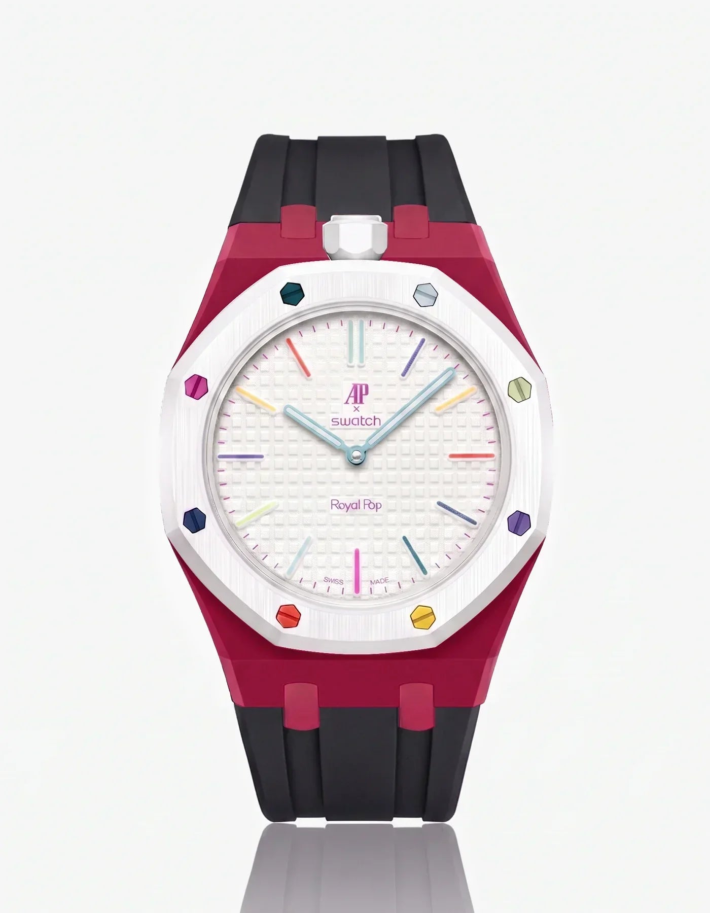 Silicone Strap & Case Royal Pop Huit Blanc(Customize Colors)