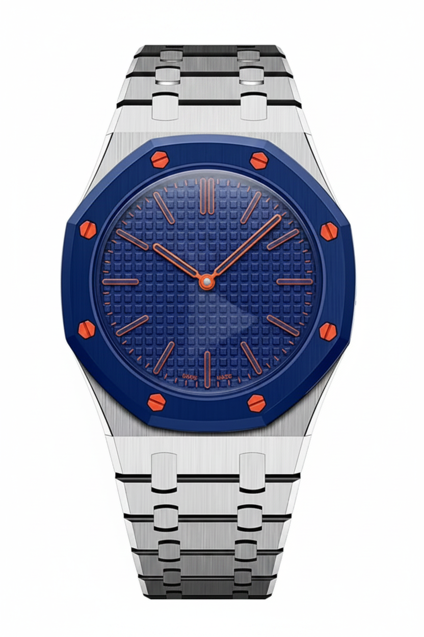 Oak Pop Exclusive Silver Steel Strap