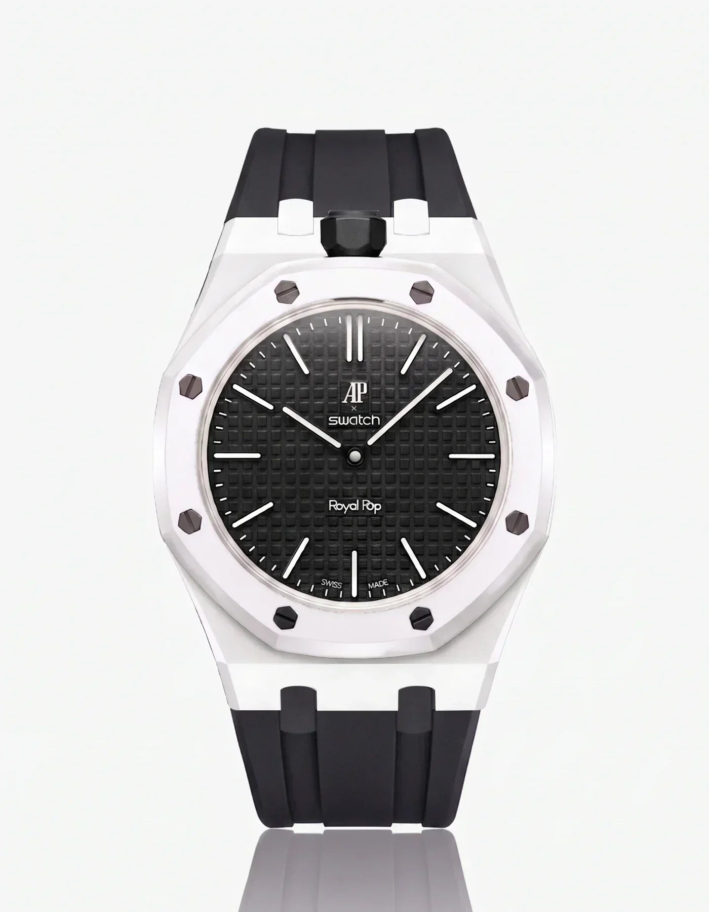 Silicone Strap & Case Royal Pop Ocho Negro(Customize Colors)