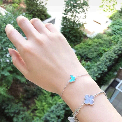 [Elowen Jewels]BUTTERFLY TURQUOISE BUTTERFLY BRACELET SILVER