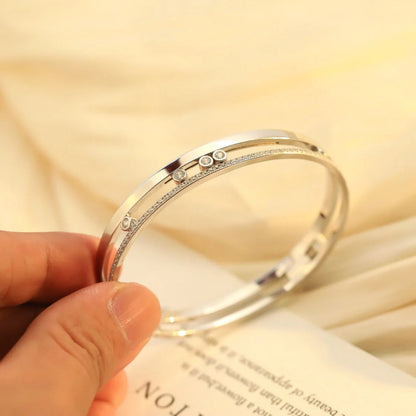 [Elowen Jewelry]Move Romane Diamond Bangle Bracelet