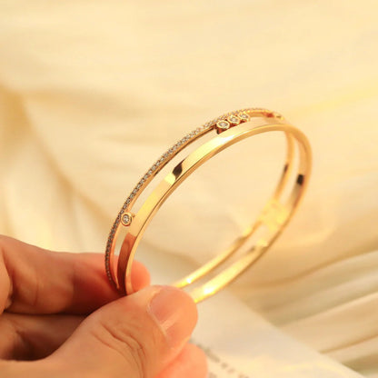 [Elowen Jewelry]Move Romane Diamond Bangle Bracelet
