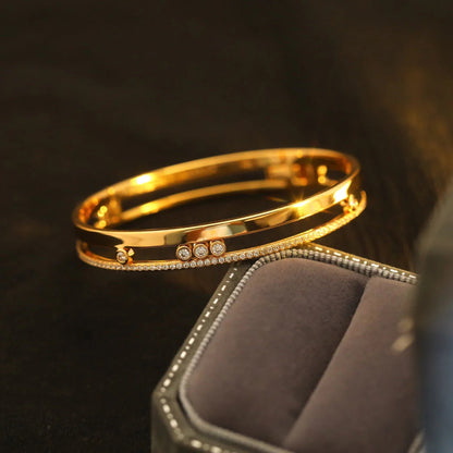 [Elowen Jewelry]Move Romane Diamond Bangle Bracelet