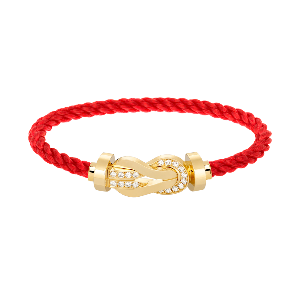 [Elowen Jewels]CHANCE LARGE 8 FIGURE BUCKLE HALF DIAMOND BRACELET GOLD