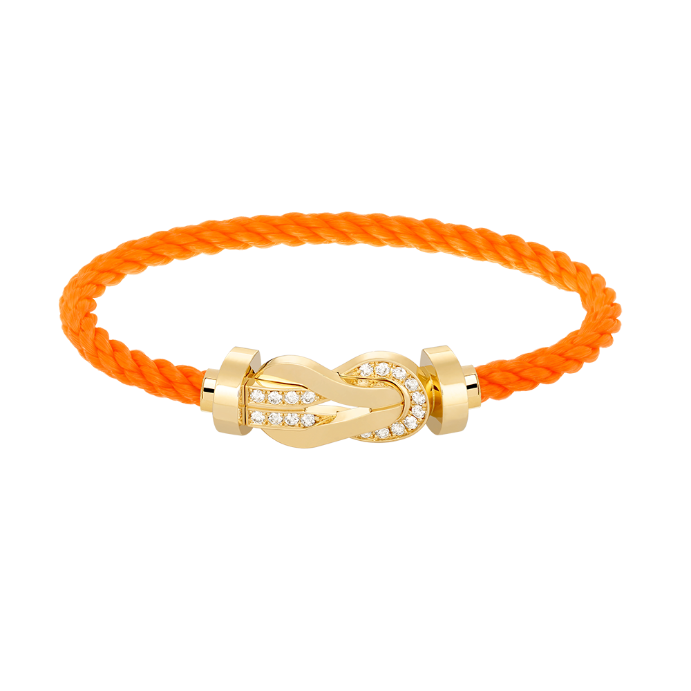 [Elowen Jewels]CHANCE LARGE 8 FIGURE BUCKLE HALF DIAMOND BRACELET GOLD