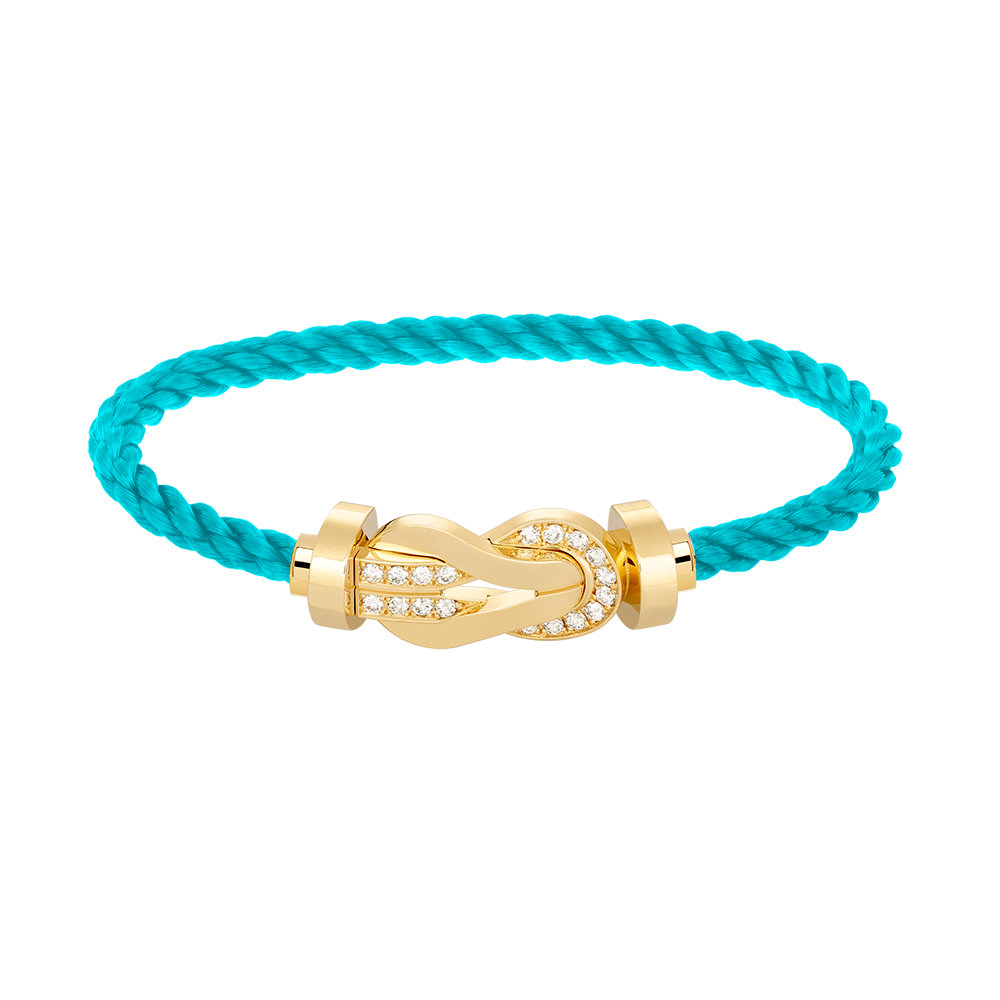 [Elowen Jewels]CHANCE LARGE 8 FIGURE BUCKLE HALF DIAMOND BRACELET GOLD