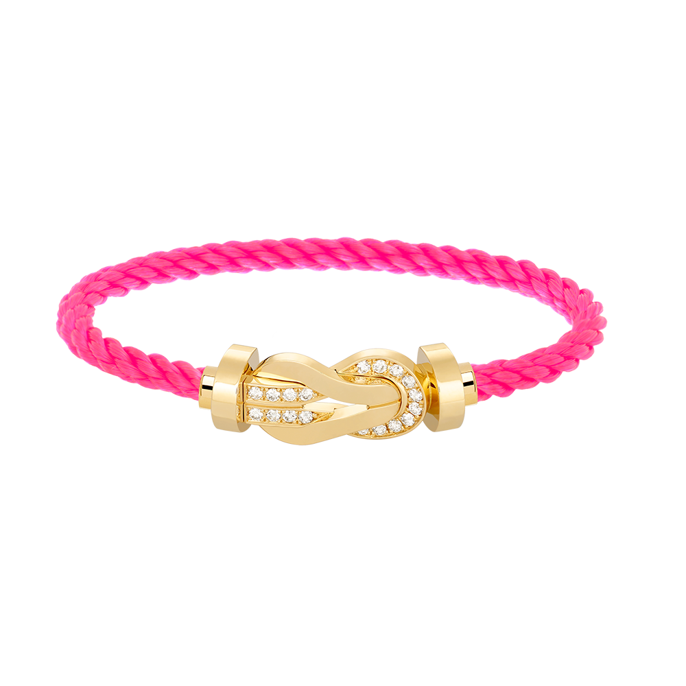 [Elowen Jewels]CHANCE LARGE 8 FIGURE BUCKLE HALF DIAMOND BRACELET GOLD