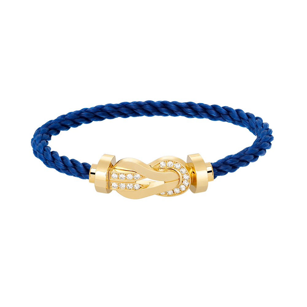 [Elowen Jewels]CHANCE LARGE 8 FIGURE BUCKLE HALF DIAMOND BRACELET GOLD