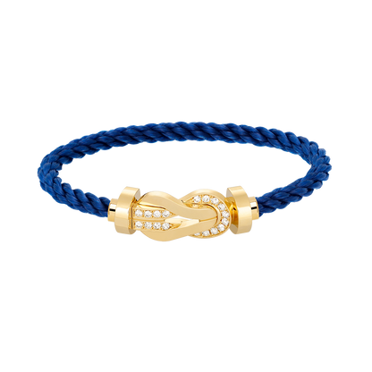 [Elowen Jewels]CHANCE LARGE 8 FIGURE BUCKLE HALF DIAMOND BRACELET GOLD