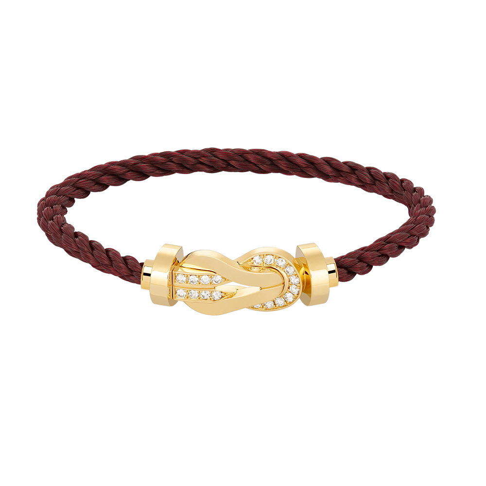 [Elowen Jewels]CHANCE LARGE 8 FIGURE BUCKLE HALF DIAMOND BRACELET GOLD