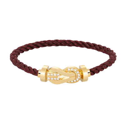 [Elowen Jewels]CHANCE LARGE 8 FIGURE BUCKLE HALF DIAMOND BRACELET GOLD