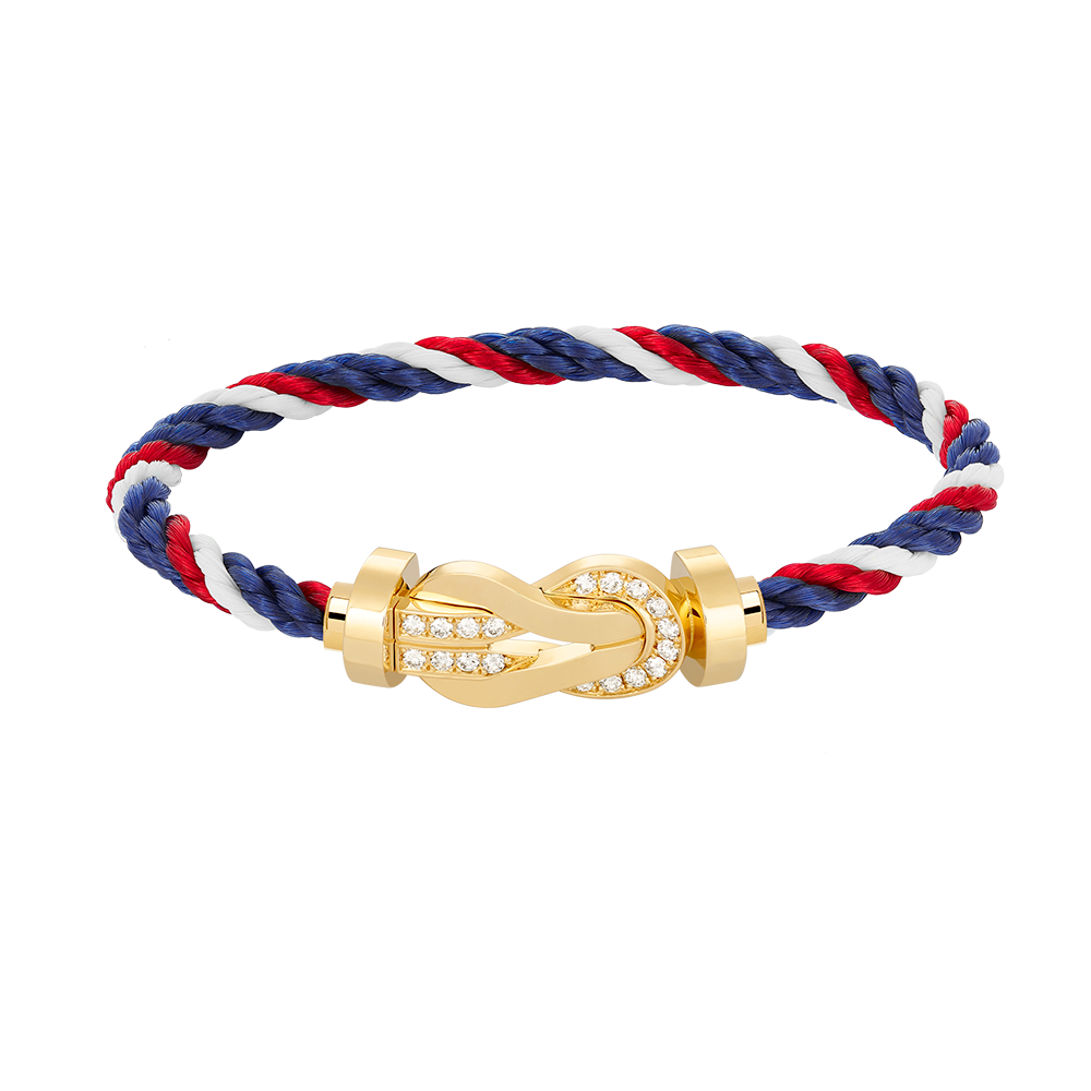 [Elowen Jewels]CHANCE LARGE 8 FIGURE BUCKLE HALF DIAMOND BRACELET GOLD