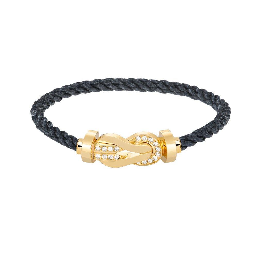 [Elowen Jewels]CHANCE LARGE 8 FIGURE BUCKLE HALF DIAMOND BRACELET GOLD