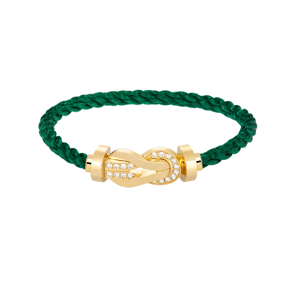 [Elowen Jewels]CHANCE LARGE 8 FIGURE BUCKLE HALF DIAMOND BRACELET GOLD