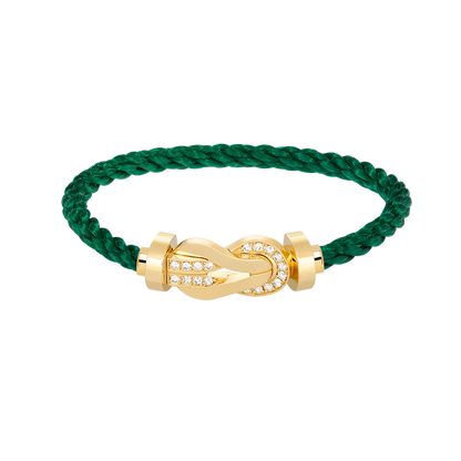 [Elowen Jewels]CHANCE LARGE 8 FIGURE BUCKLE HALF DIAMOND BRACELET GOLD