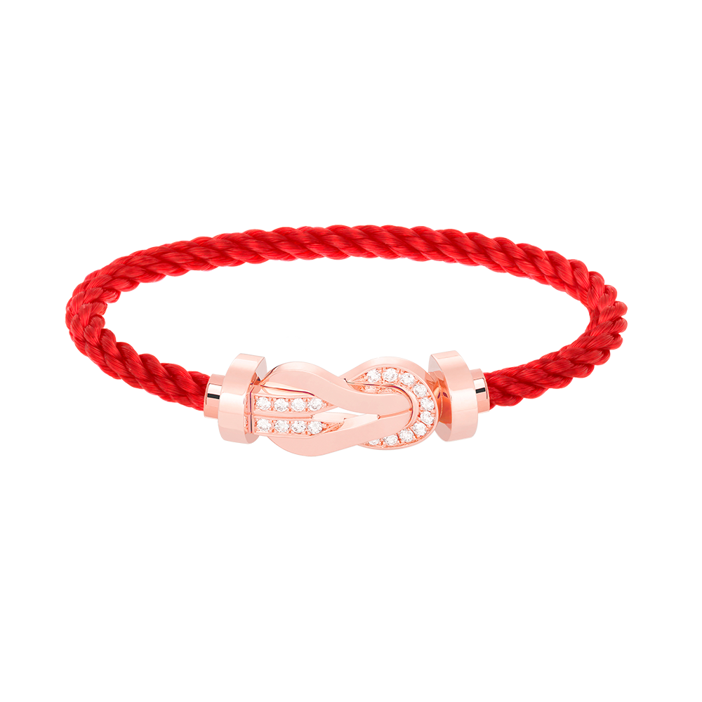 [Elowen Jewels]CHANCE LARGE 8 FIGURE BUCKLE HALF DIAMOND BRACELET ROSE GOLD