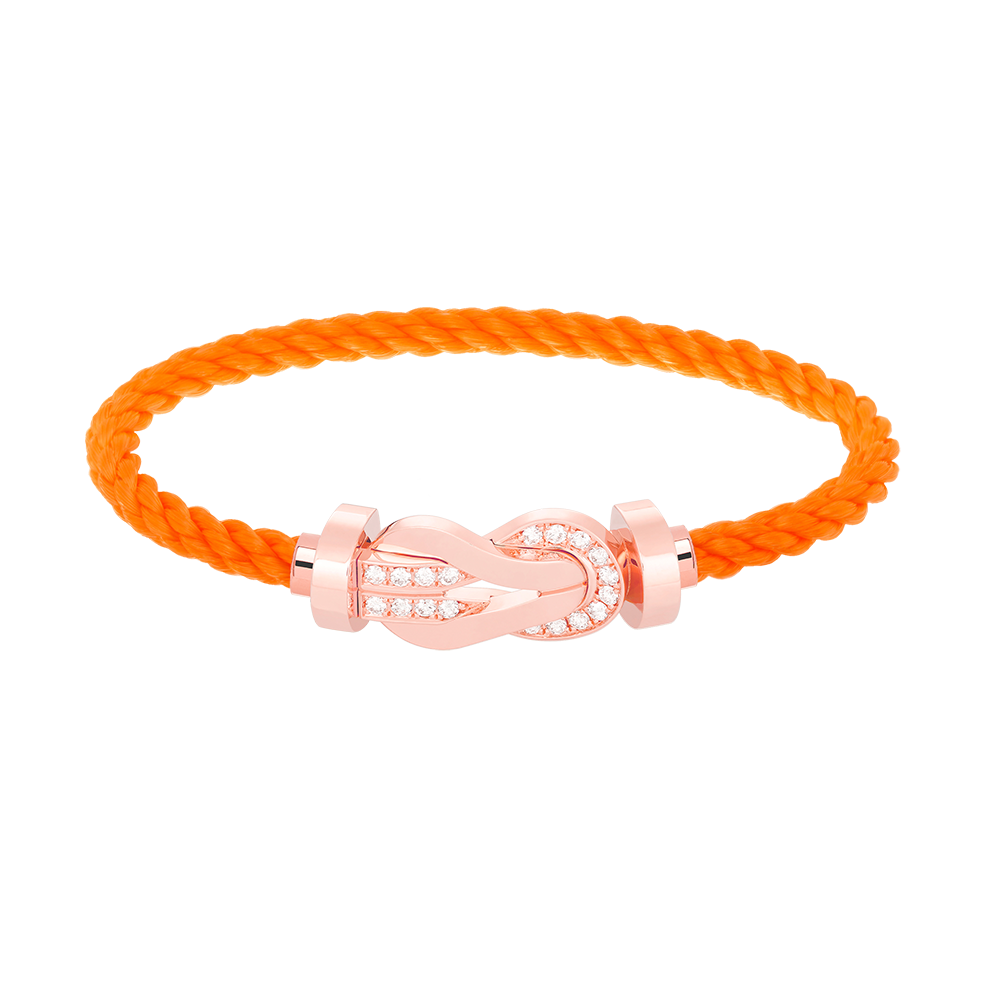 [Elowen Jewels]CHANCE LARGE 8 FIGURE BUCKLE HALF DIAMOND BRACELET ROSE GOLD