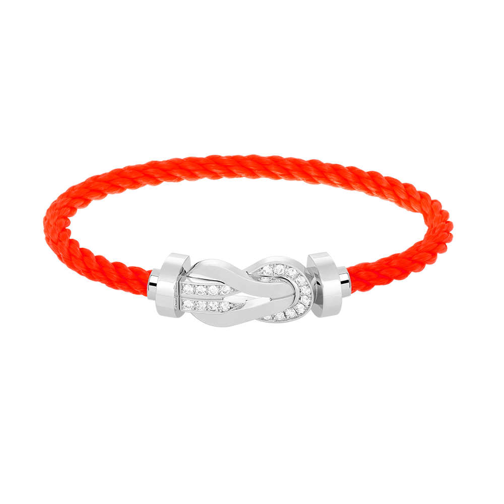 [Elowen Jewels]CHANCE LARGE 8 FIGURE BUCKLE HALF DIAMOND BRACELET SILVER
