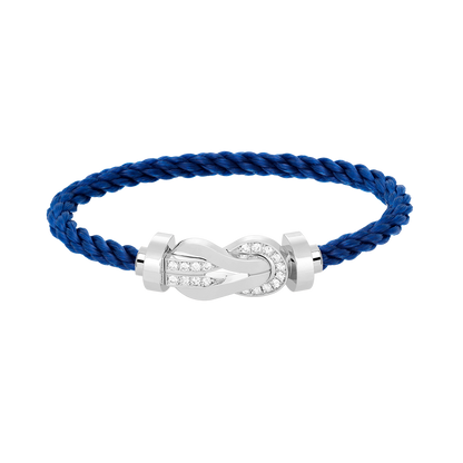 [Elowen Jewels]CHANCE LARGE 8 FIGURE BUCKLE HALF DIAMOND BRACELET SILVER