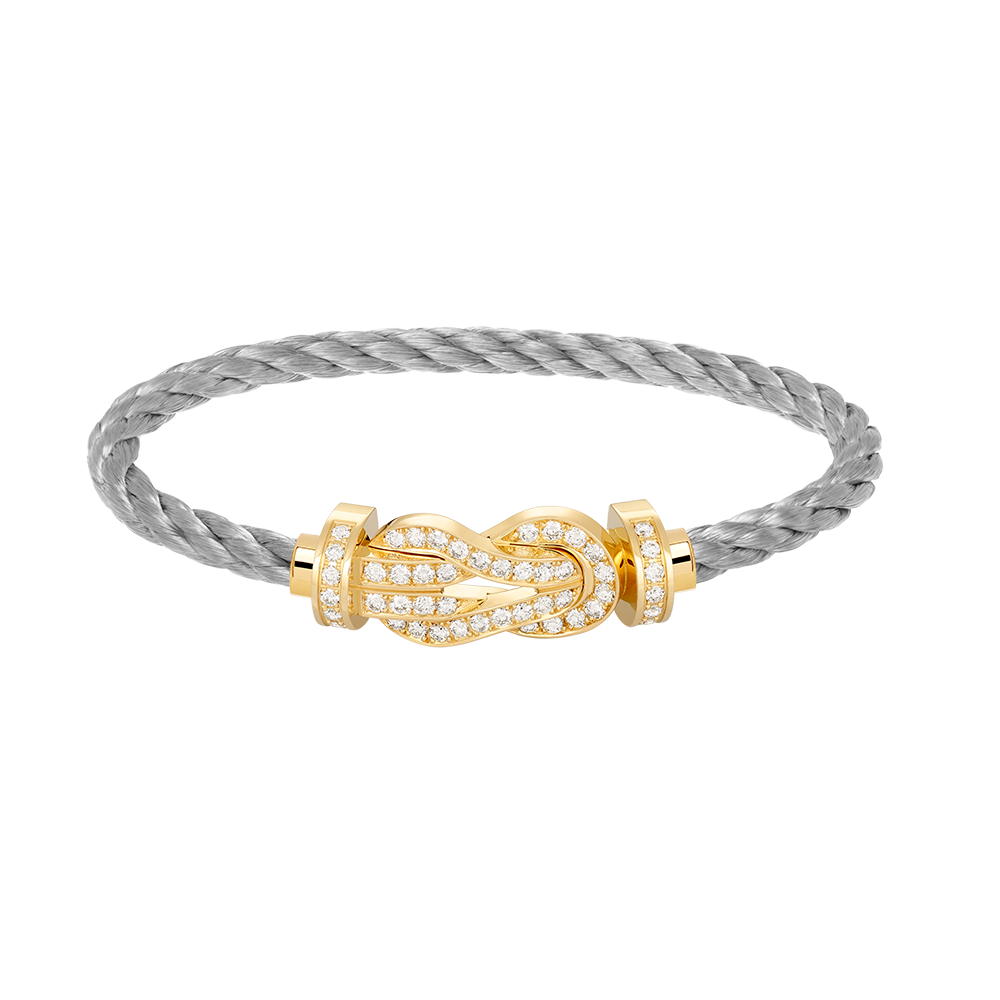 [Elowen Jewels]CHANCE LARGE 8 FIGURE BUCKLE FULLDIAMOND BRACELET GOLD