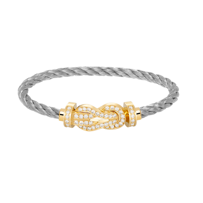 [Elowen Jewels]CHANCE LARGE 8 FIGURE BUCKLE FULLDIAMOND BRACELET GOLD