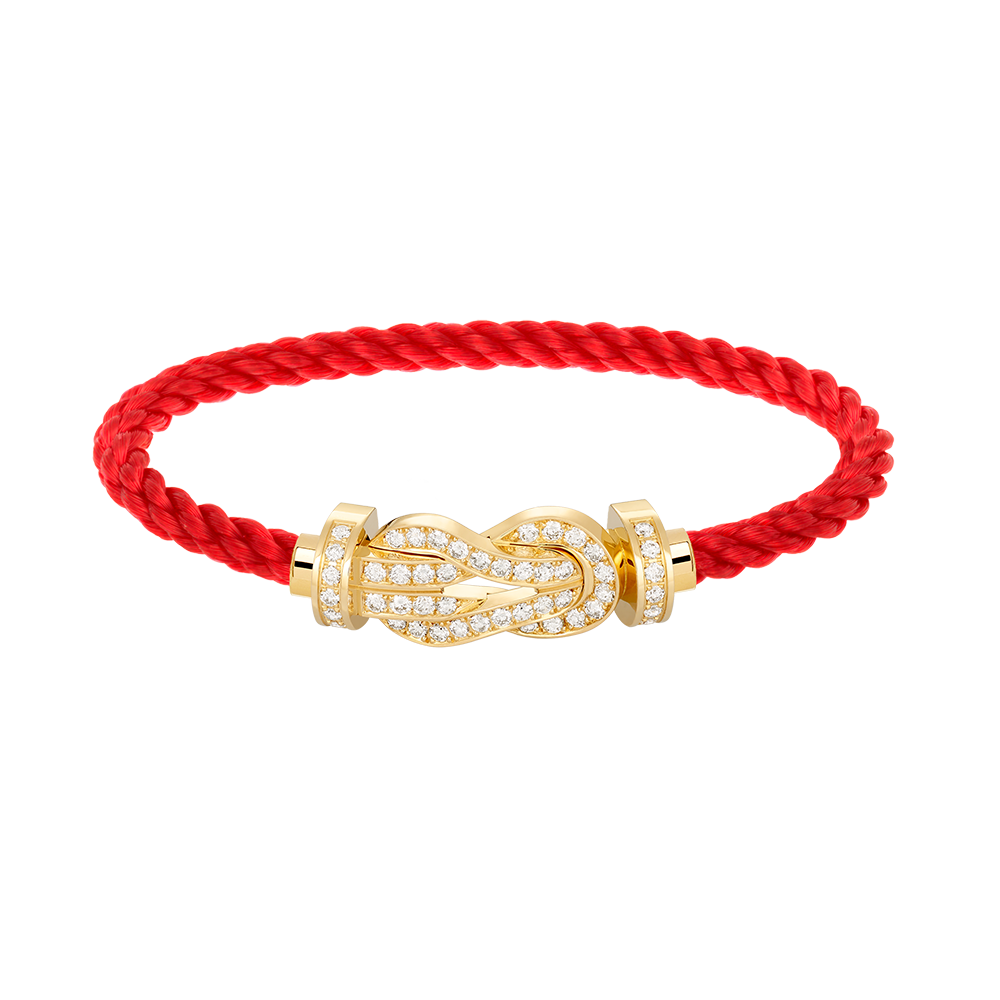[Elowen Jewels]CHANCE LARGE 8 FIGURE BUCKLE FULLDIAMOND BRACELET GOLD