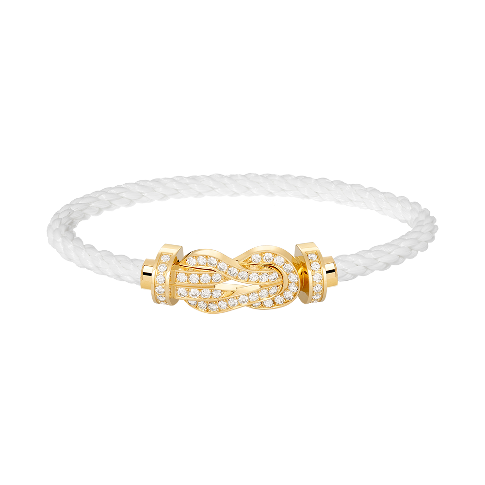 [Elowen Jewels]CHANCE LARGE 8 FIGURE BUCKLE FULLDIAMOND BRACELET GOLD