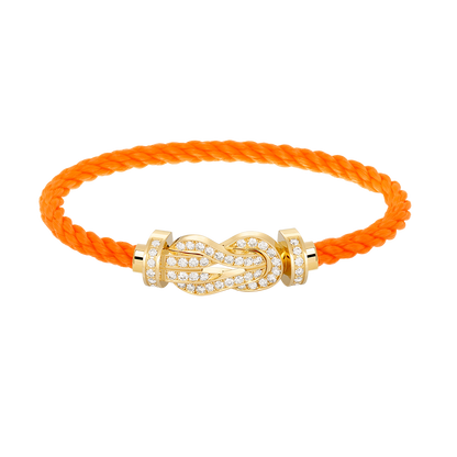 [Elowen Jewels]CHANCE LARGE 8 FIGURE BUCKLE FULLDIAMOND BRACELET GOLD