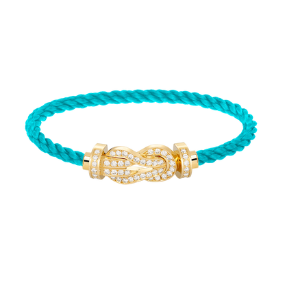 [Elowen Jewels]CHANCE LARGE 8 FIGURE BUCKLE FULLDIAMOND BRACELET GOLD