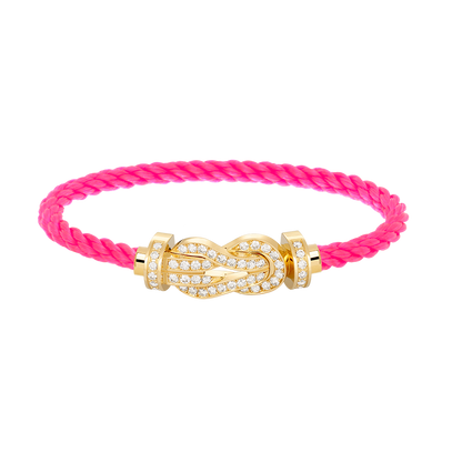 [Elowen Jewels]CHANCE LARGE 8 FIGURE BUCKLE FULLDIAMOND BRACELET GOLD