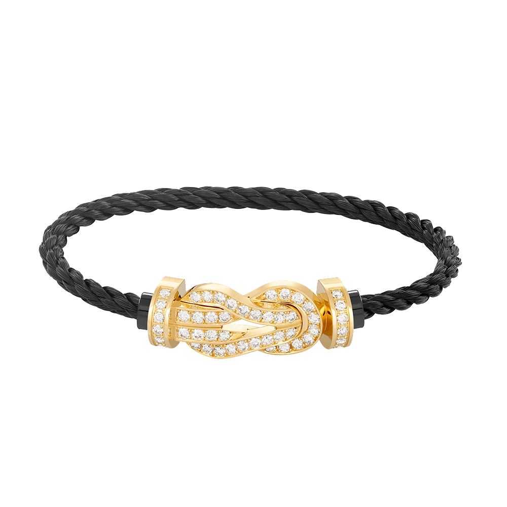 [Elowen Jewels]CHANCE LARGE 8 FIGURE BUCKLE FULLDIAMOND BRACELET GOLD