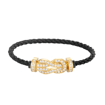 [Elowen Jewels]CHANCE LARGE 8 FIGURE BUCKLE FULLDIAMOND BRACELET GOLD