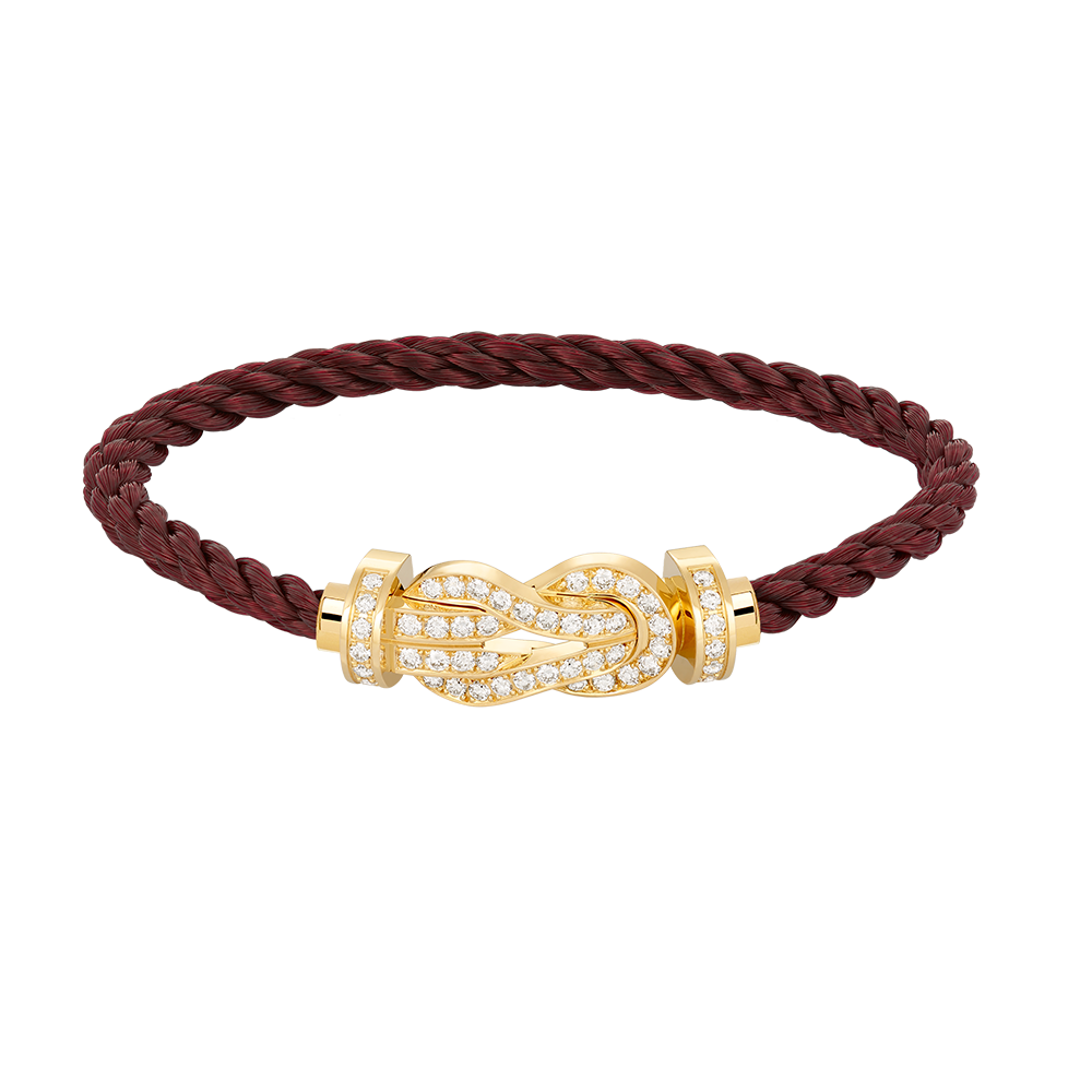 [Elowen Jewels]CHANCE LARGE 8 FIGURE BUCKLE FULLDIAMOND BRACELET GOLD