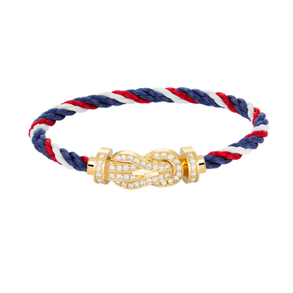 [Elowen Jewels]CHANCE LARGE 8 FIGURE BUCKLE FULLDIAMOND BRACELET GOLD