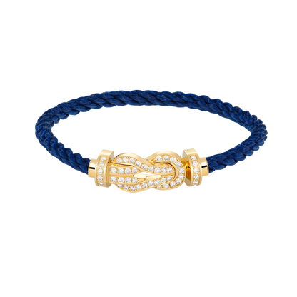 [Elowen Jewels]CHANCE LARGE 8 FIGURE BUCKLE FULLDIAMOND BRACELET GOLD