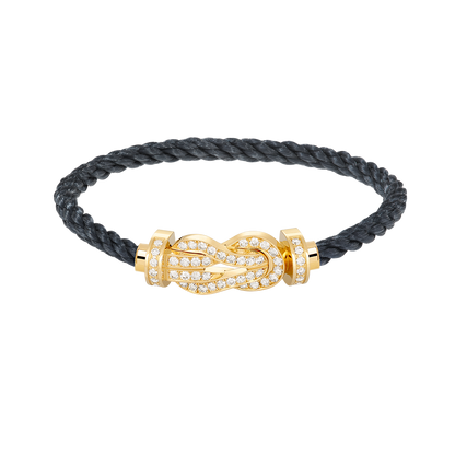 [Elowen Jewels]CHANCE LARGE 8 FIGURE BUCKLE FULLDIAMOND BRACELET GOLD