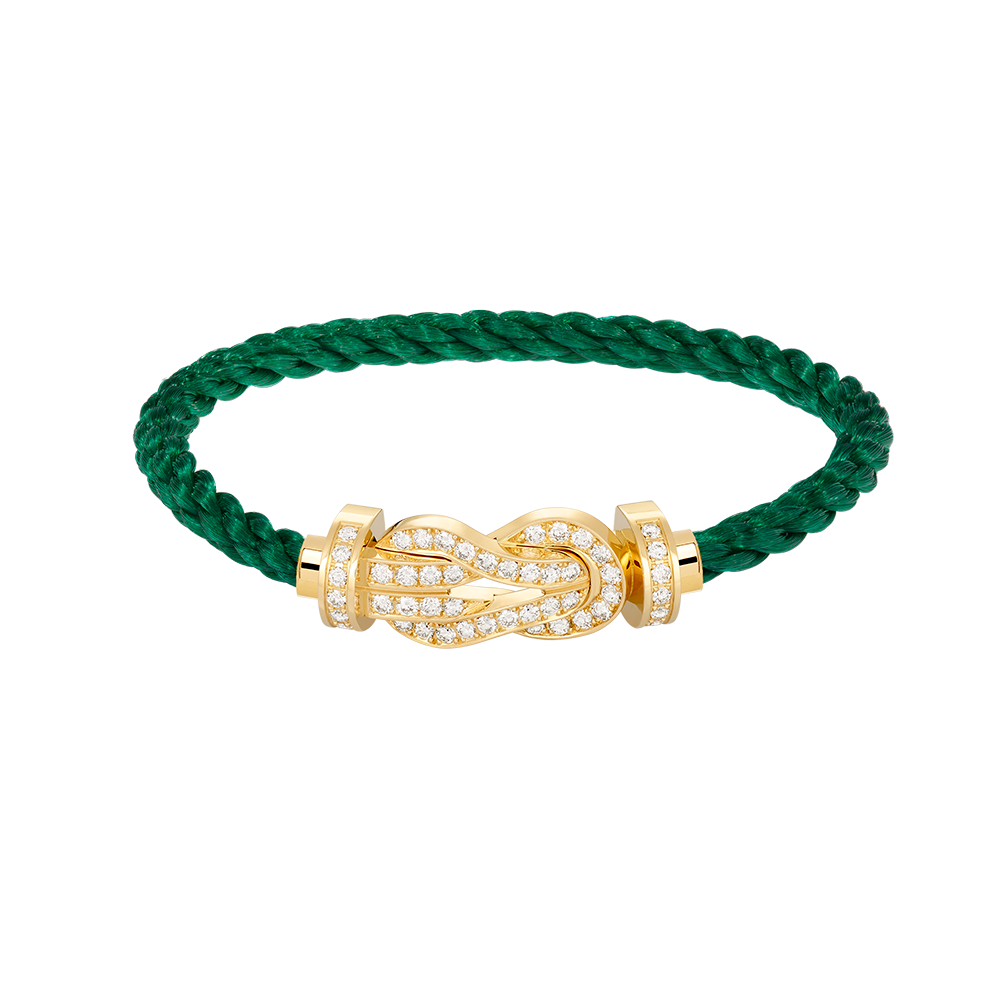 [Elowen Jewels]CHANCE LARGE 8 FIGURE BUCKLE FULLDIAMOND BRACELET GOLD