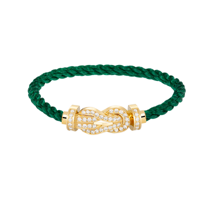 [Elowen Jewels]CHANCE LARGE 8 FIGURE BUCKLE FULLDIAMOND BRACELET GOLD