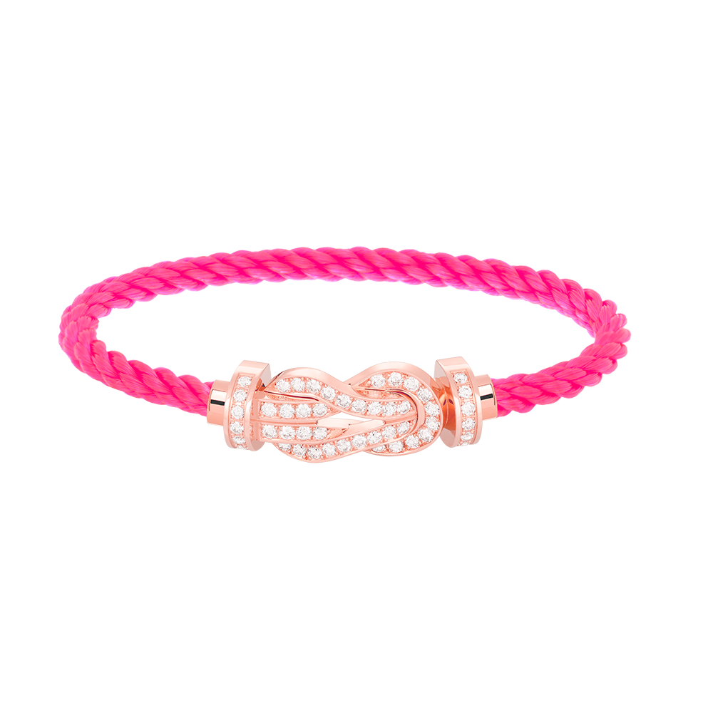 [Elowen Jewels]CHANCE LARGE 8 FIGURE BUCKLE FULL DIAMOND BRACELET ROSE GOLD