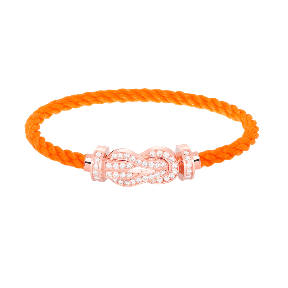 [Elowen Jewels]CHANCE LARGE 8 FIGURE BUCKLE FULL DIAMOND BRACELET ROSE GOLD