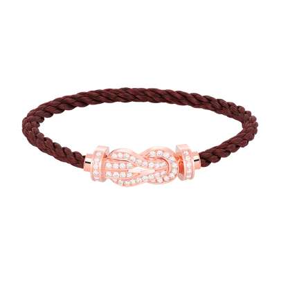 [Elowen Jewels]CHANCE LARGE 8 FIGURE BUCKLE FULL DIAMOND BRACELET ROSE GOLD
