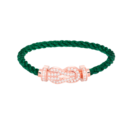 [Elowen Jewels]CHANCE LARGE 8 FIGURE BUCKLE FULL DIAMOND BRACELET ROSE GOLD