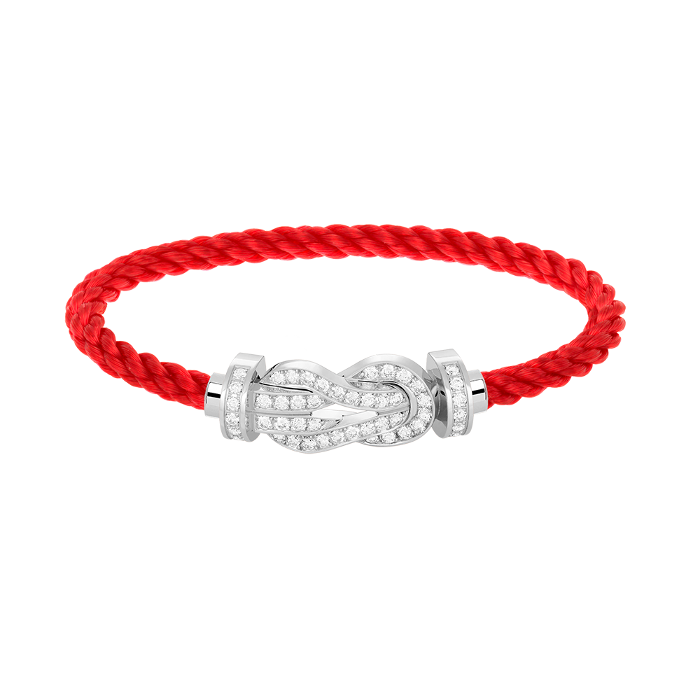 [Elowen Jewels]CHANCE LARGE 8 FIGURE BUCKLE FULL DIAMOND BRACELET SILVER