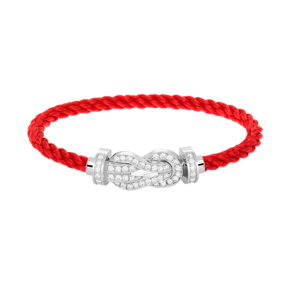 [Elowen Jewels]CHANCE LARGE 8 FIGURE BUCKLE FULL DIAMOND BRACELET SILVER