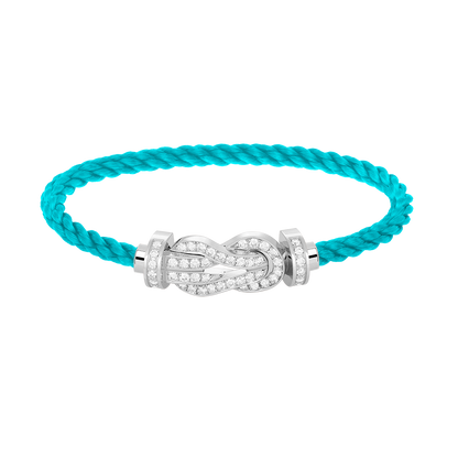 [Elowen Jewels]CHANCE LARGE 8 FIGURE BUCKLE FULL DIAMOND BRACELET SILVER