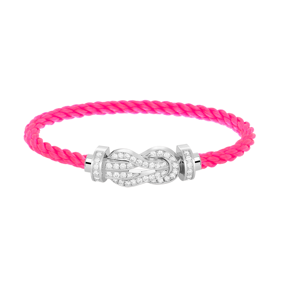 [Elowen Jewels]CHANCE LARGE 8 FIGURE BUCKLE FULL DIAMOND BRACELET SILVER