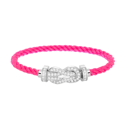 [Elowen Jewels]CHANCE LARGE 8 FIGURE BUCKLE FULL DIAMOND BRACELET SILVER