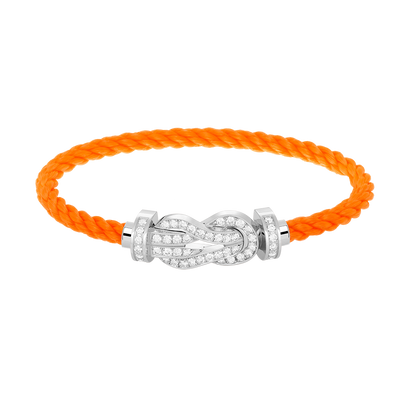 [Elowen Jewels]CHANCE LARGE 8 FIGURE BUCKLE FULL DIAMOND BRACELET SILVER