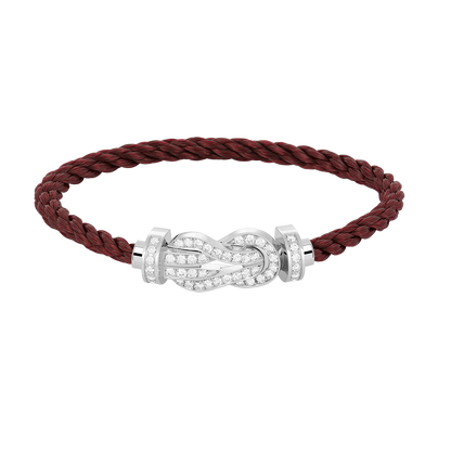 [Elowen Jewels]CHANCE LARGE 8 FIGURE BUCKLE FULL DIAMOND BRACELET SILVER